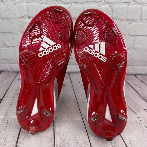 Adidas PureHustle Metal Red Softball Cleats Women's Size 7.5 (FV9039) - Picture 9 of 10
